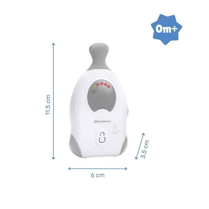 BADABULLE Baby Online 300m Babyphone Audio avec Veilleuse