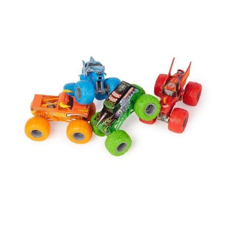 PACK DE 4 VÉHICULES DIE CAST 1:64 Monster Jam
