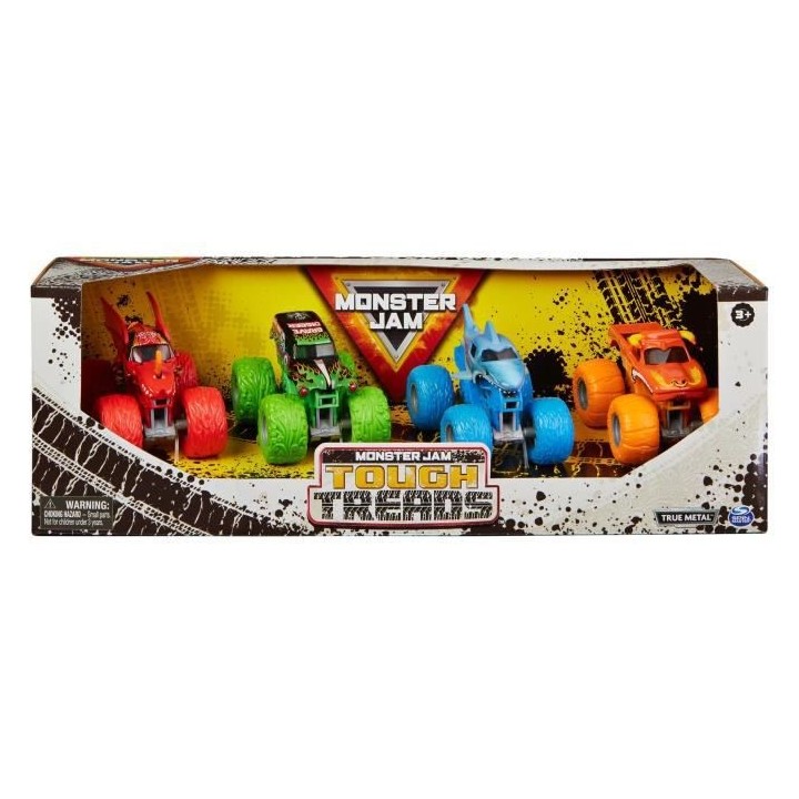 PACK DE 4 VÉHICULES DIE CAST 1:64 Monster Jam