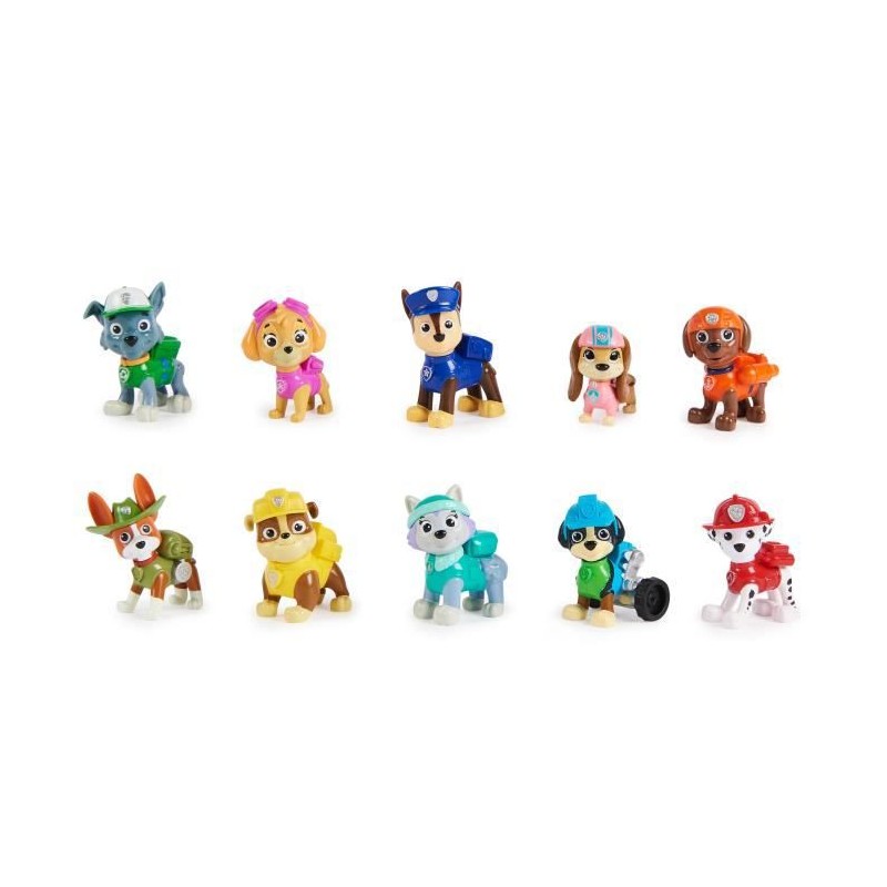 La Pat' Patrouille - Multipack 10 Figurines - 10eme Anniversaire La Pat' Patrouille - Des 3 ans