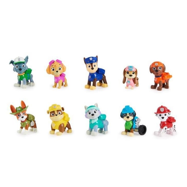 La Pat' Patrouille - Multipack 10 Figurines - 10eme Anniversaire La Pa