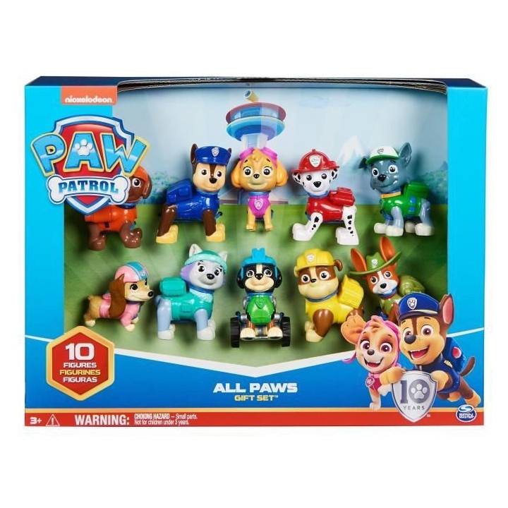 La Pat' Patrouille - Multipack 10 Figurines - 10eme Anniversaire La Pa