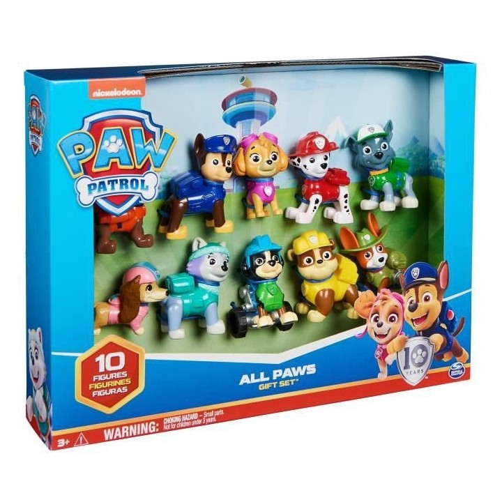 La Pat' Patrouille - Multipack 10 Figurines - 10eme Anniversaire La Pa