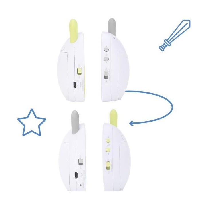 Badabulle Baby Online 500m Babyphone Audio avec Veilleuse