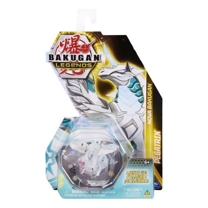 Bakugan - Coffret 1 Bakugan Nova Lumineux Saison 5 et 2 Cartes - Des 6