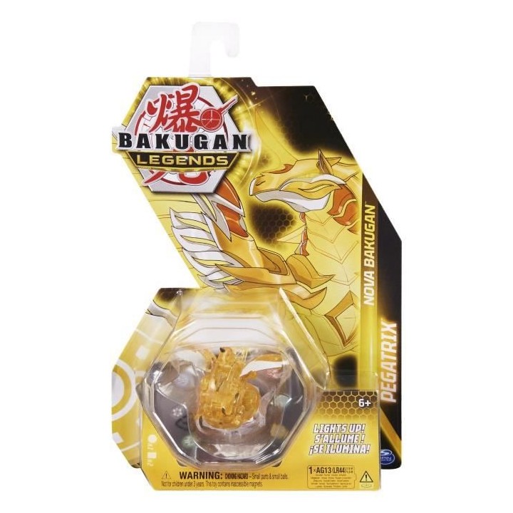Bakugan - Coffret 1 Bakugan Nova Lumineux Saison 5 et 2 Cartes - Des 6