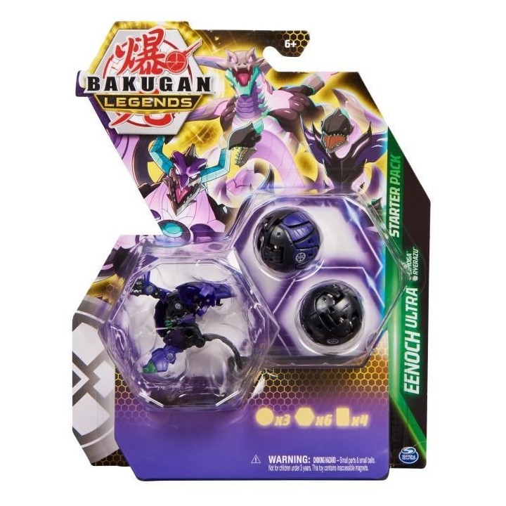 Bakugan - Starter Pack - Coffret 3 Bakugan Saison 5 - 2 tuile BakuScor