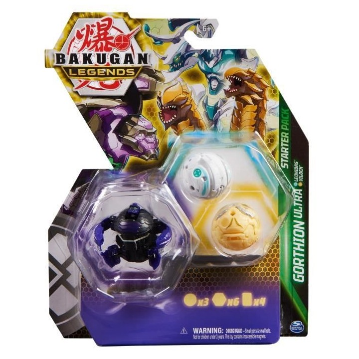 Bakugan - Starter Pack - Coffret 3 Bakugan Saison 5 - 2 tuile BakuScor