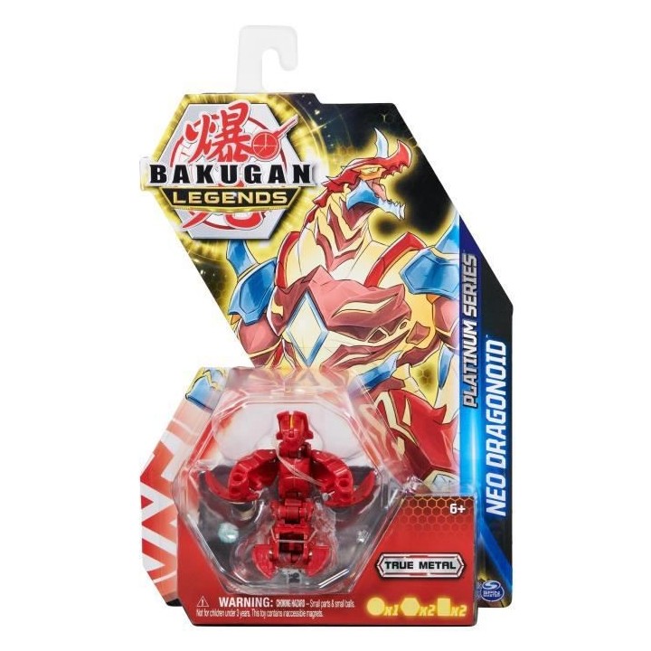 Bakugan - Coffret 1 Bakugan Platinium Saison 5 et 2 Cartes - Des 6 ans