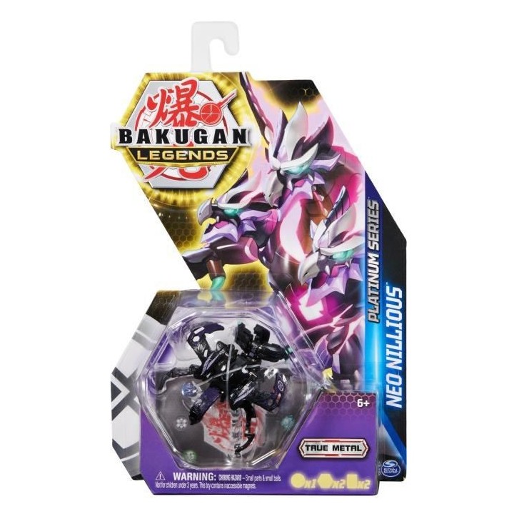 Bakugan - Coffret 1 Bakugan Platinium Saison 5 et 2 Cartes - Des 6 ans