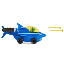 La Pat' Patrouille - Chase - Véhicule + Figurines - La Pat' Patrouille Aqua Pups - Des 3 ans