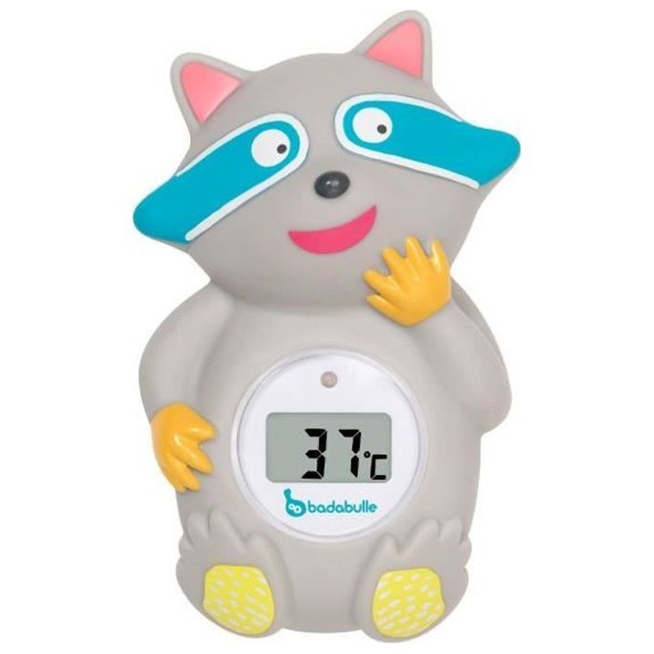 BADABULLE Thermometre de bain Racoon