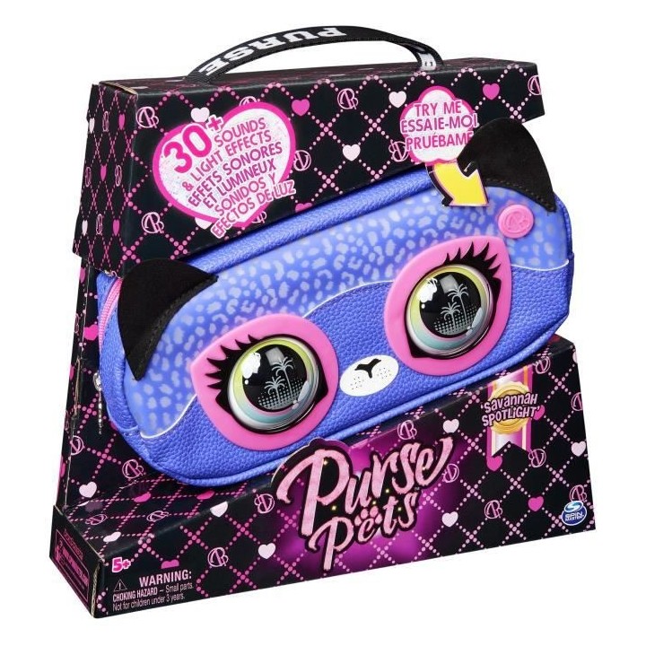 Purse Pets - Sac Ceinture Guépard - 30 Sons et Réactions - Des 5 ans