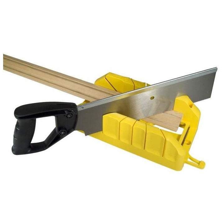 Boite a coupe Holster ABS Plastique + scie a dos integrée STANLEY - 1