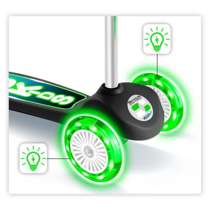 STAMP Trottinette 3 roues a balance SKIDS CONTROL roues lumineuses