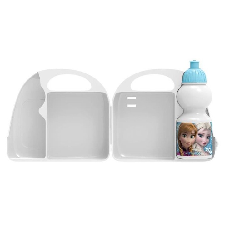 LA REINE DES NEIGES Combo boîte a gouter + bidon + klaxon