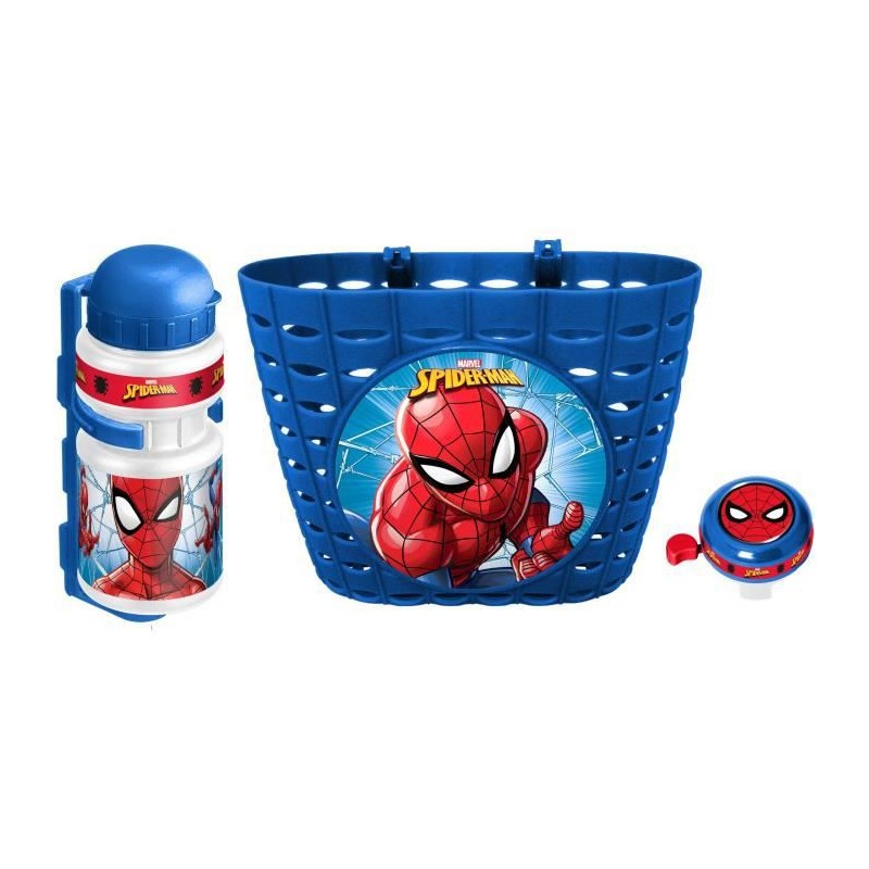 SPIDER-MAN Set Corbeille + Bidon + Sonnette