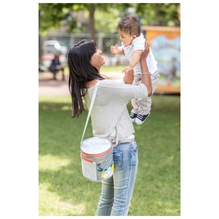 Badabulle Sac repas isotherme enfant, Conserve au frais et au chaud, M