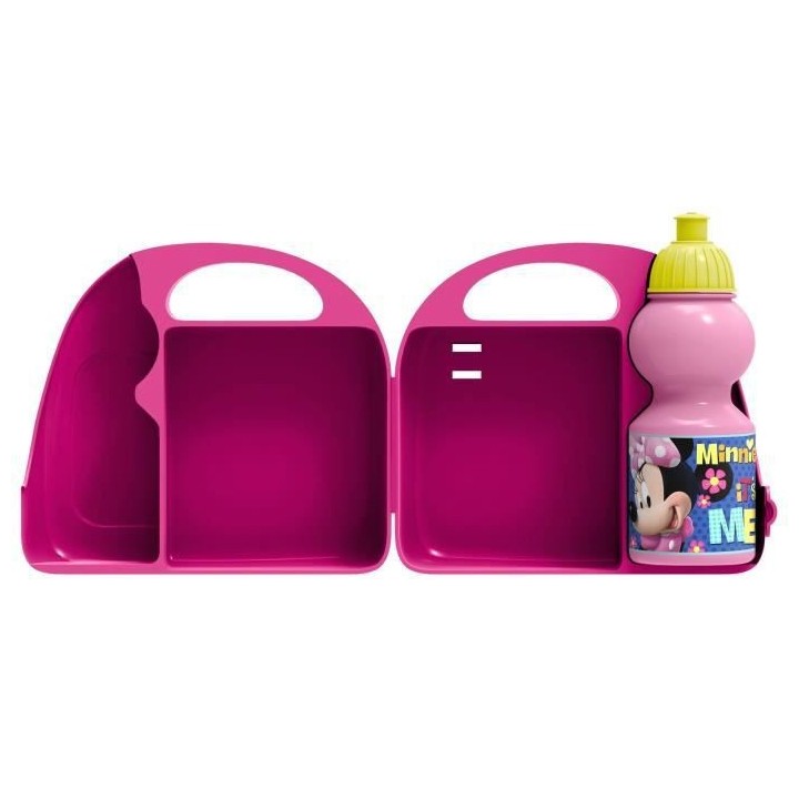 DISNEY MINNIE Combo boîte a gouter + bidon + klaxon)