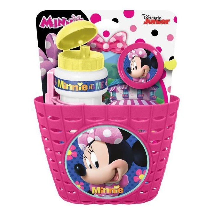 DISNEY MINNIE Combo corbeille + bidon + sonnette