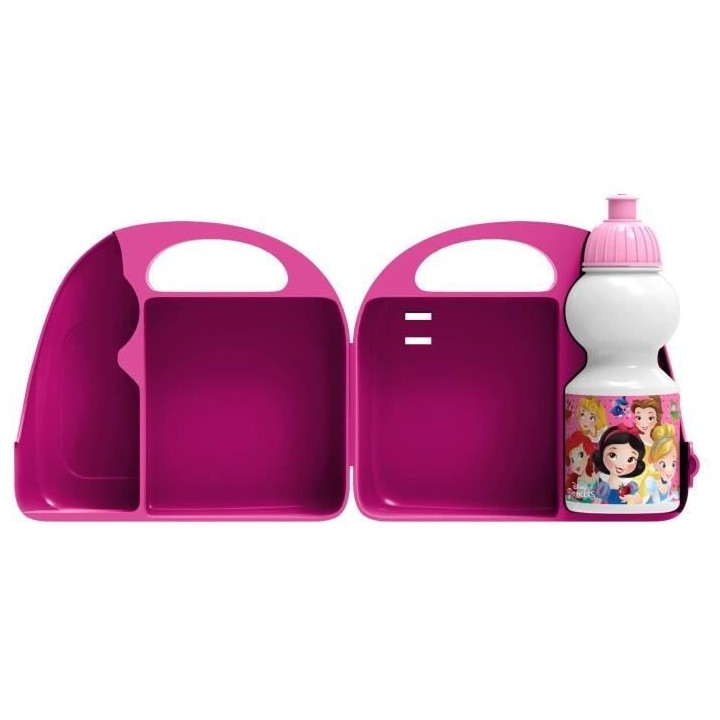 DISNEY PRINCESSE Combo boîte a gouter + bidon + klaxon