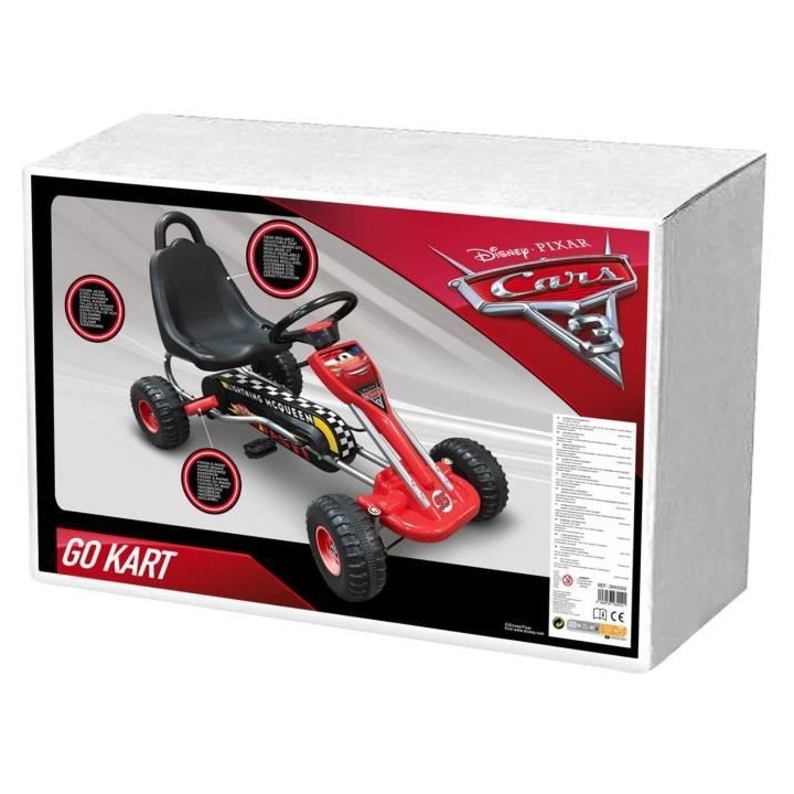 CARS Go Kart a Pédales 89 x 52cm - Disney