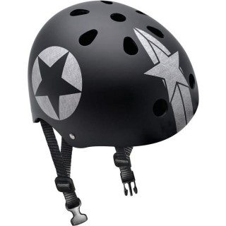 STAMP Casque Skate Black Star avec Molette d'Ajustement - Taille 54-60