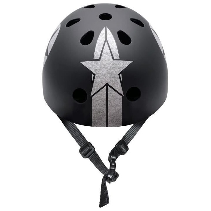 STAMP Casque Skate Black Star avec Molette d'Ajustement - Taille 54-60