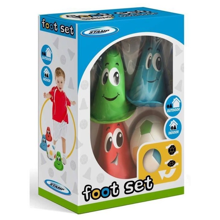 STAMP Pack Foot Balle Et 3 Cônes