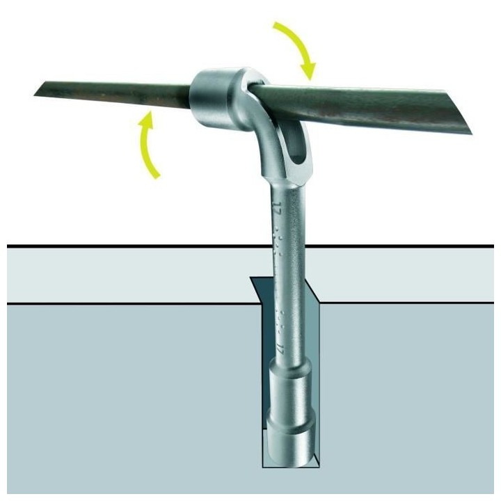 Clé a pipe débouchée 6x12 pans de 8 a 19 mm STANLEY - 1-17-387 - Je