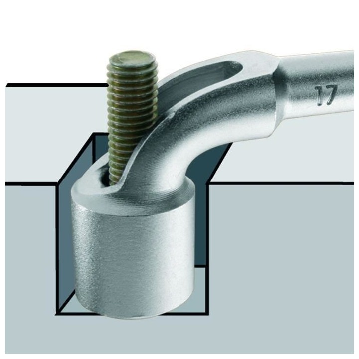 Clé a pipe débouchée 6x12 pans de 8 a 19 mm STANLEY - 1-17-387 - Je