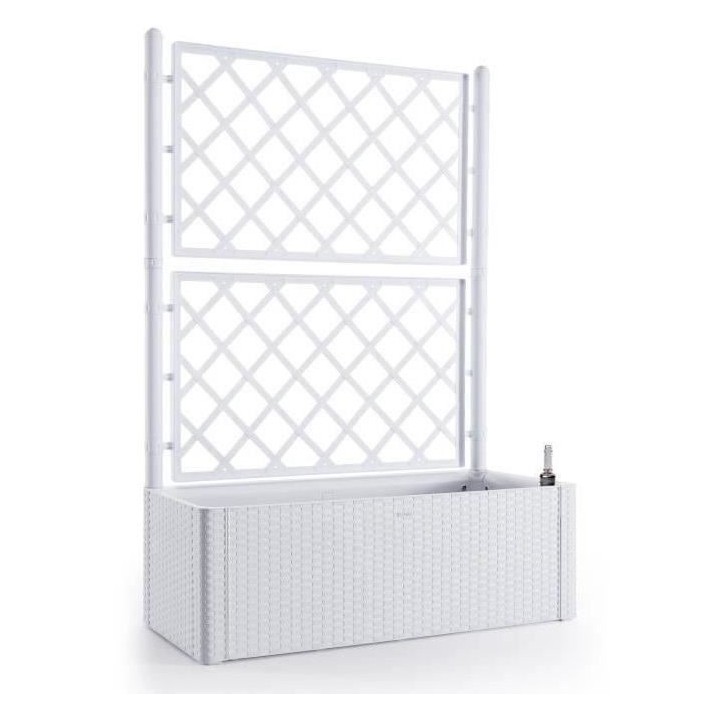 STEFANPLAST Bac a fleurs rectangulaire Natural Delux avec treillis - 1