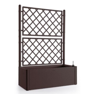 STEFANPLAST Bac a fleurs rectangulaire Natural Deluxe avec treillis -