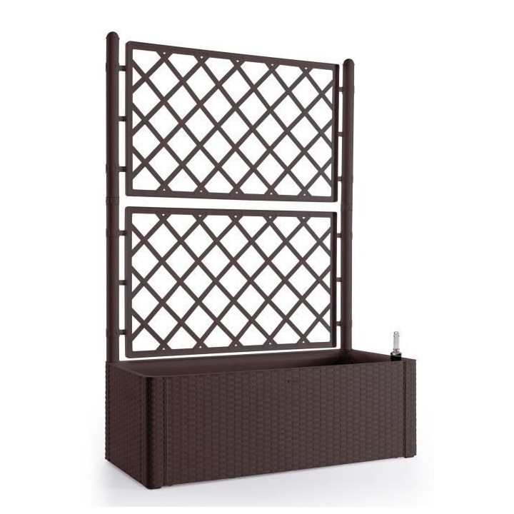 STEFANPLAST Bac a fleurs rectangulaire Natural Deluxe avec treillis -