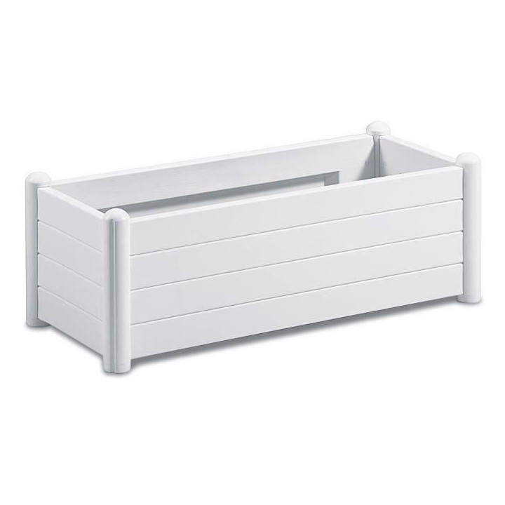 STEFANPLAST Bac a fleurs rectangulaire - Finition en bois - 100x43xH35