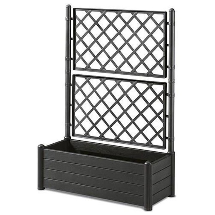 STEFANPLAST Jardiniere rectangulaire avec treillis - Finition en bois