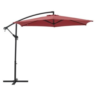 Parasol déporté diametre 3m - structure en aluminium avec toile poly