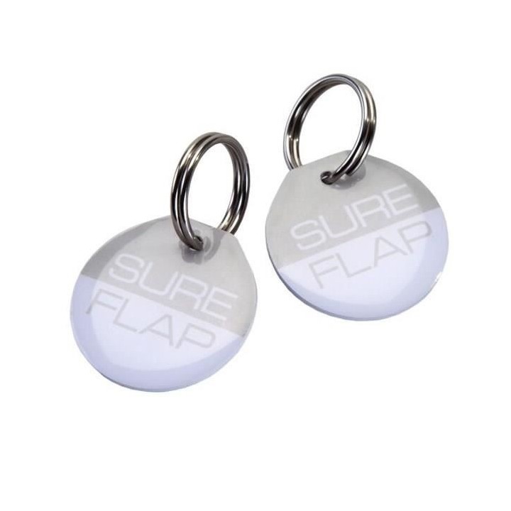 SUREFLAP Lot de 2 médaillons d'identification par radiofréquence