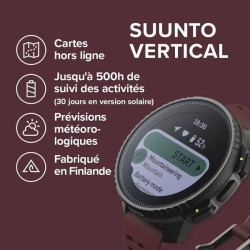 Montre connectée sport - SUUNTO - VERTICAL - Black Ruby