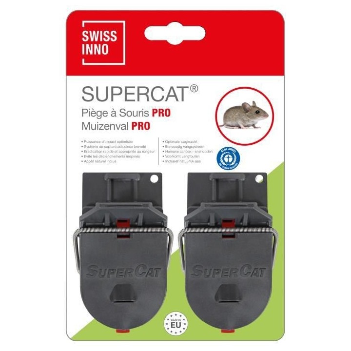 SWISSINNO SOLUTION Piege a souris SuperCat Pro x2