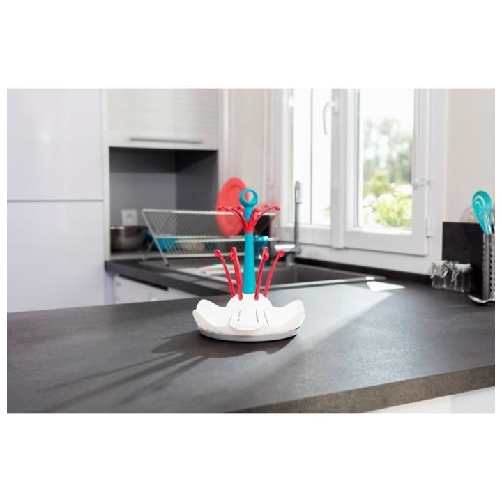 BADABULLE Seche-biberons - Jusqu'a 6 biberons et accessoires - Fabriqu