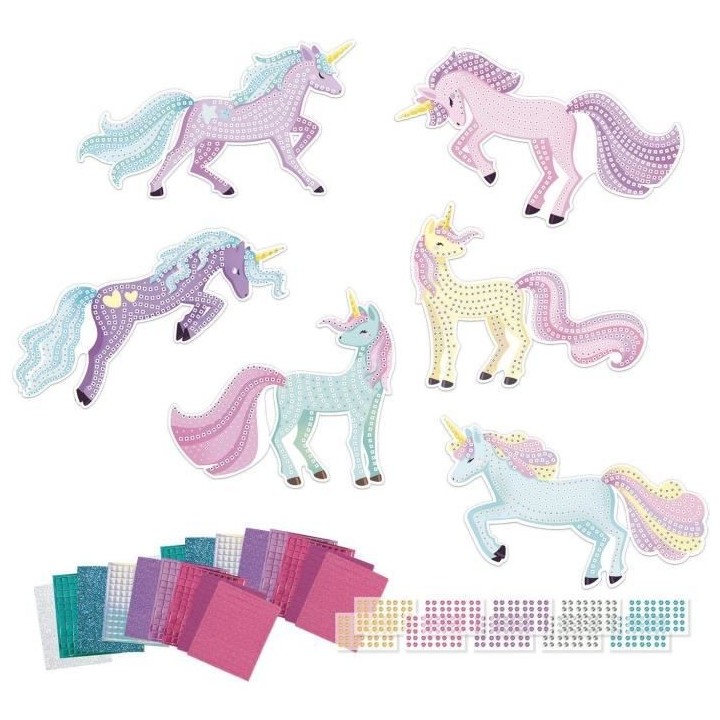 STICK'N FUN - XXL MAXI MOSAIQUES - LICORNES