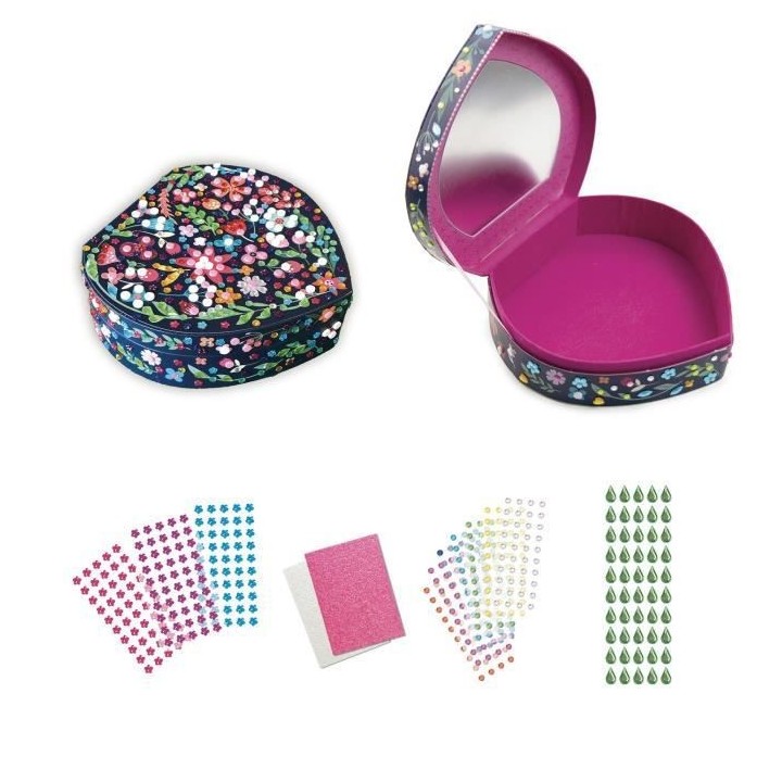 SYCOMORE - COFFRET A BIJOUX CoeUR - MOSAIQUES 3D