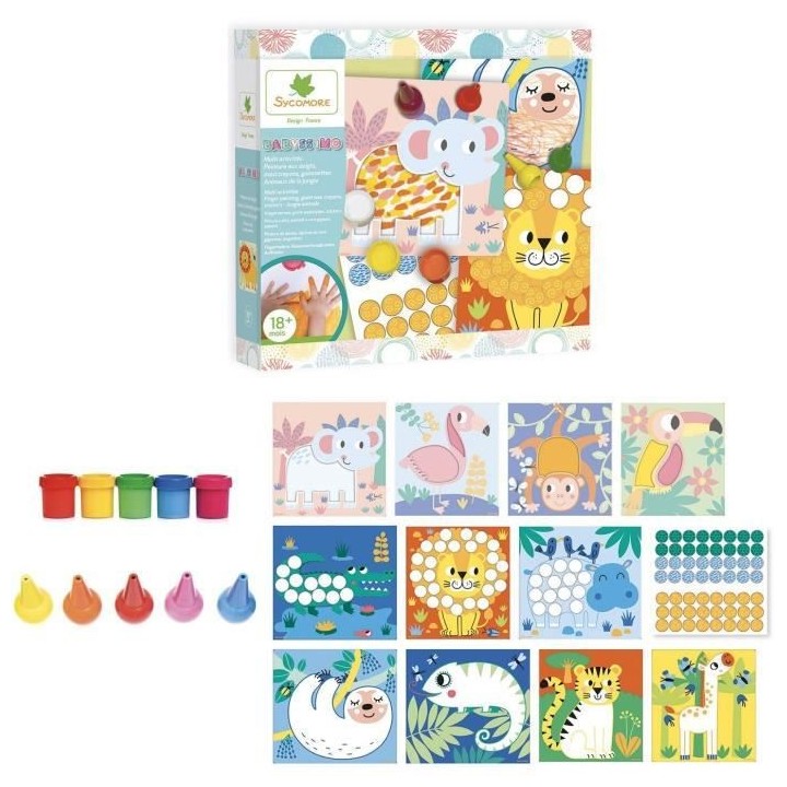 BABYSSIMO - MULTI ACTIVITÉS - PEINTURE COLLAGE COLORIAGE