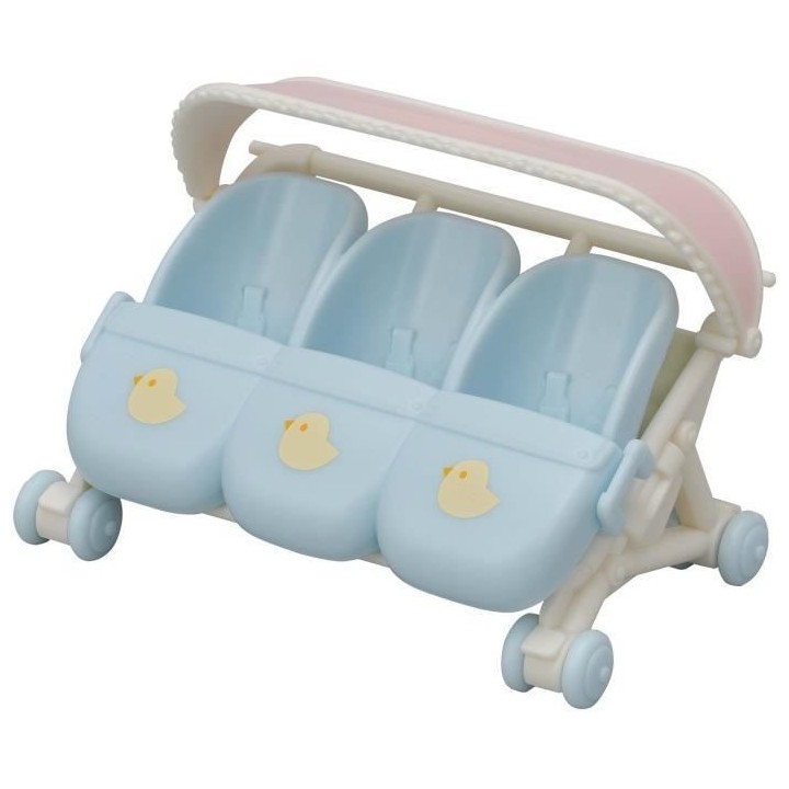 SYLVANIAN FAMILIES La poussette triple Pour Enfant - Le village