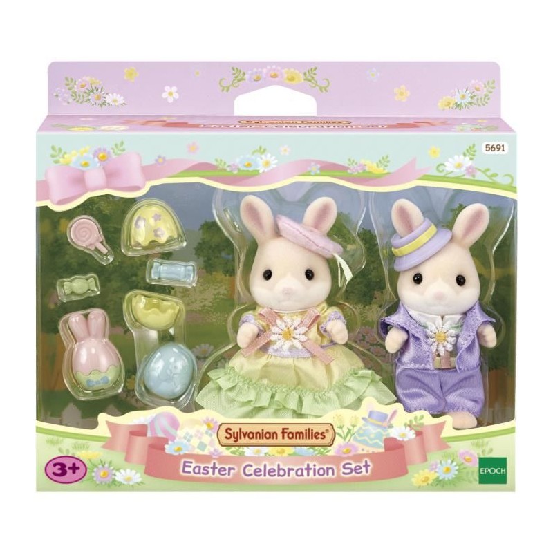 La chasse aux oeufs des freres et soeurs Lapin Marguerite - SYLVANIAN FAMILIES