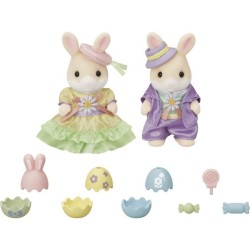 La chasse aux oeufs des freres et soeurs Lapin Marguerite - SYLVANIAN FAMILIES