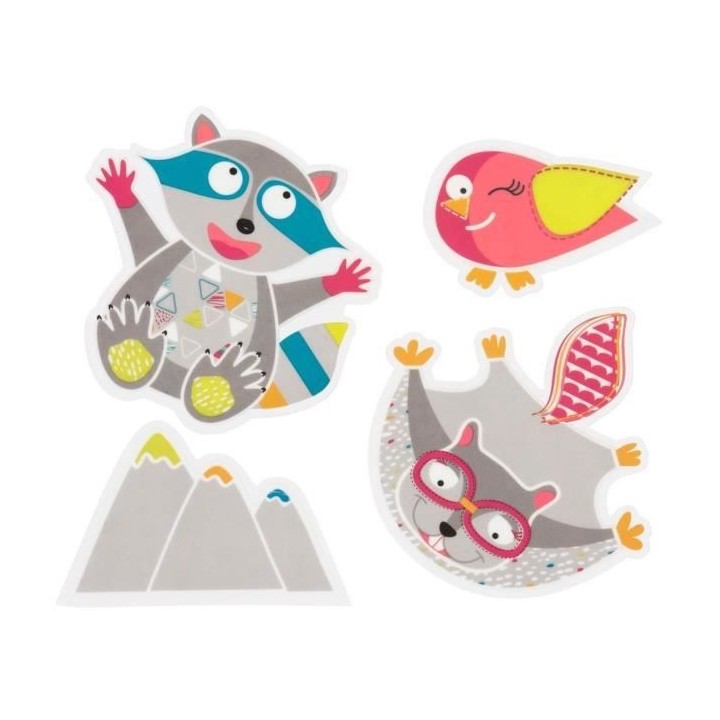 BADABULLE Lot pare-soleil x 2 + stickers Montagne