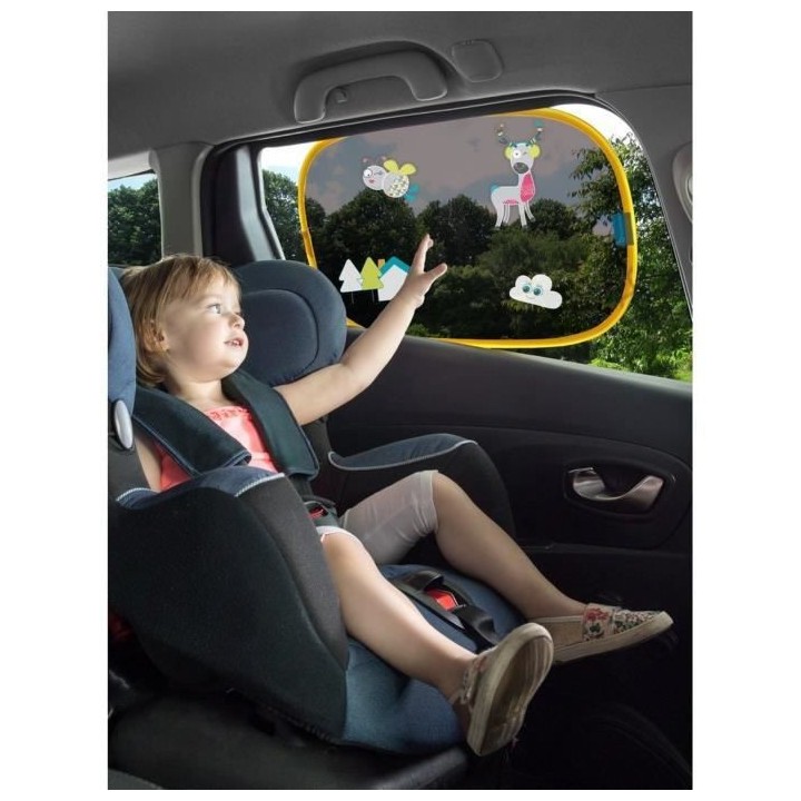 BADABULLE Lot pare-soleil x 2 + stickers Montagne