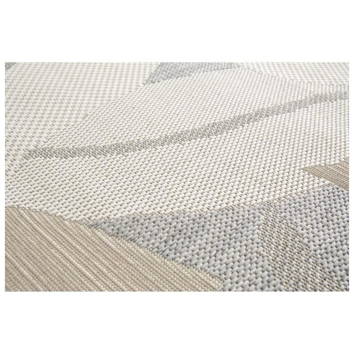 Tapis - Gris - Synthétique - 120 x 170 cm - Intérieur/extérieur - B
